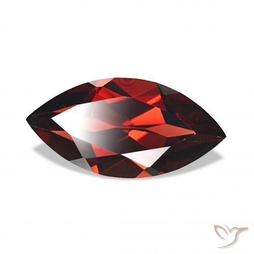 2.24 ct Red Almandine Garnet Stone, Natural Almandine Garnet in Marquise Facet Shape for Sale