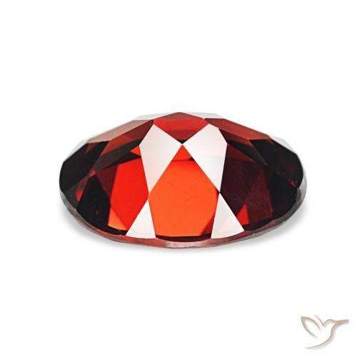 Almandine Garnet Gemstone in 9 x 7 mm (calibrated) Size for Sale, Almandine Garnet Stone in Dark Red Color