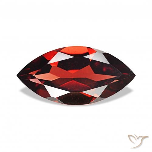 1.81 ct Red Almandine Garnet Gemstone, Almandine Garnet Gem in Marquise Facet Shape for Sale.
