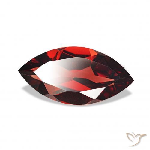 1.81 ct Red Almandine Garnet Stone, Natural Almandine Garnet in Marquise Facet Shape for Sale
