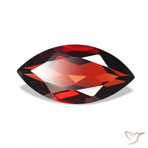 2.09 ct Red Almandine Garnet Stone, Natural Almandine Garnet in Marquise Facet Shape for Sale
