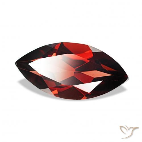 1.99 ct Red Almandine Garnet Stone, Natural Almandine Garnet in Marquise Facet Shape for Sale