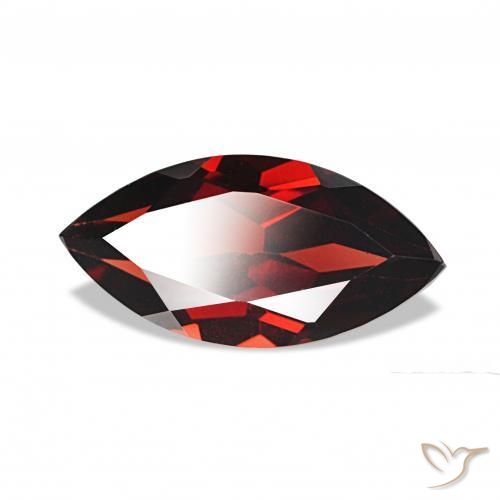 2.38 ct Red Almandine Garnet Stone, Natural Almandine Garnet in Marquise Facet Shape for Sale