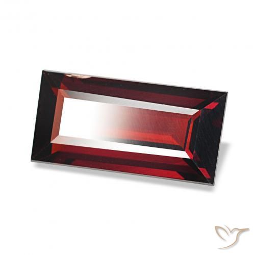 1.81 ct Red Almandine Garnet Stone, Natural Almandine Garnet in Baguette Facet Shape for Sale