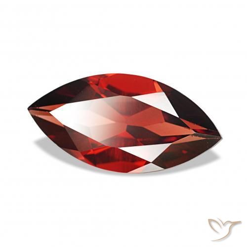 1.95 ct Red Almandine Garnet Stone, Natural Almandine Garnet in Marquise Facet Shape for Sale