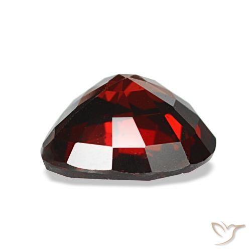 Almandine Garnet Gemstone in 7.7 x 7.4 mm Size for Sale, Almandine Garnet Stone in Dark Red Color