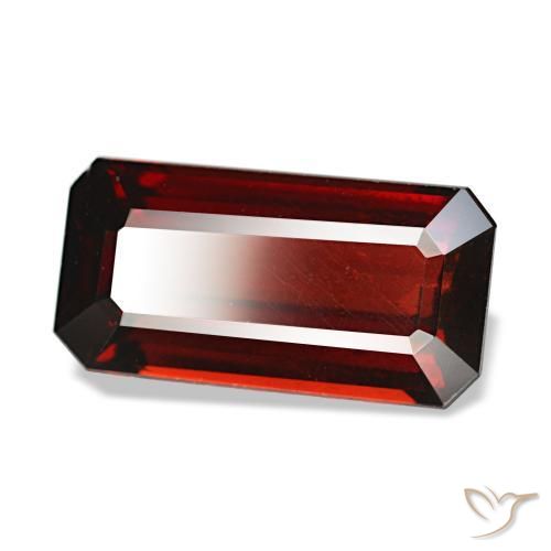 4.46 ct Red Almandine Garnet Stone, Natural Almandine Garnet in Octagon Step Cut Shape for Sale