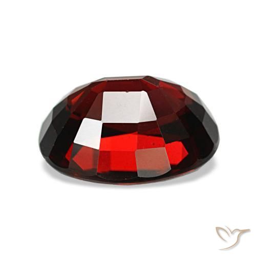 Almandine Garnet Gemstone in 9 x 7 mm (calibrated) Size for Sale, Almandine Garnet Stone in Deep Red Color