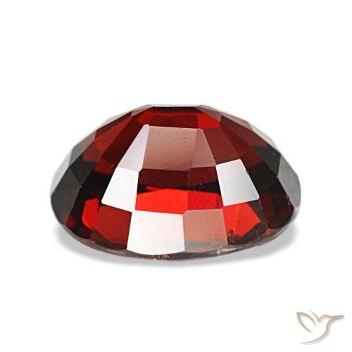 Almandine Garnet Gemstone in 9 x 7 mm (calibrated) Size for Sale, Almandine Garnet Stone in Deep Red Color