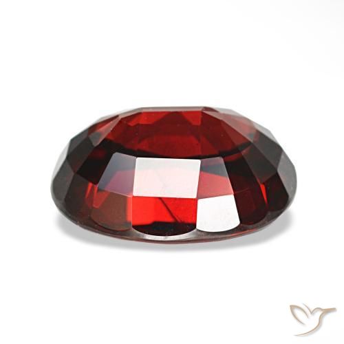 Almandine Garnet Gemstone in 9.6 x 7.7 mm Size for Sale, Almandine Garnet Stone in Dark Red Color