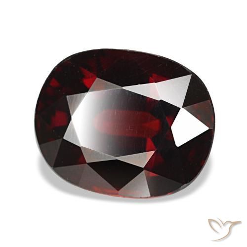 4.38 ct Red Almandine Garnet Stone, Natural Almandine Garnet in Cushion-Cut Shape for Sale