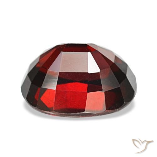 Almandine Garnet Gemstone in 10 x 8 mm (calibrated) Size for Sale, Almandine Garnet Stone in Deep Red Color