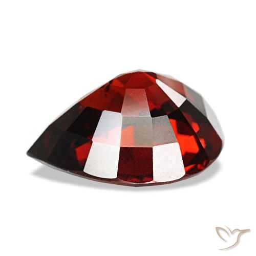 Almandine Garnet Gemstone in 9.6 x 8.1 mm Size for Sale, Almandine Garnet Stone in Dark Red Color