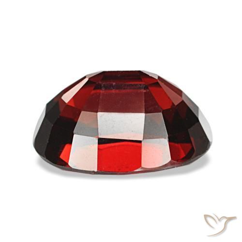 Almandine Garnet Gemstone in 9.8 x 7.5 mm Size for Sale, Almandine Garnet Stone in Dark Red Color