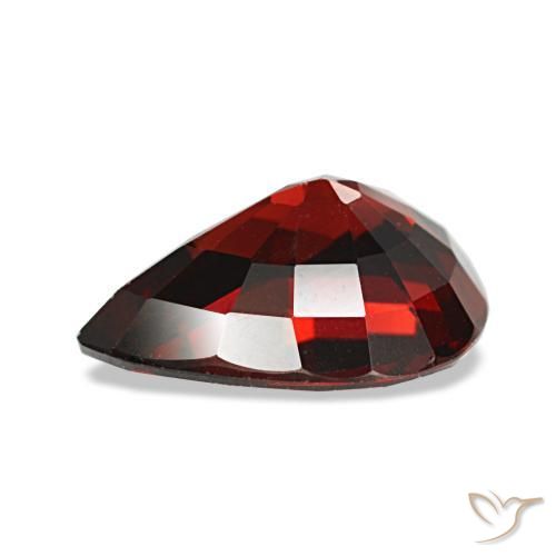 Almandine Garnet Gemstone in 9.8 x 7.8 mm Size for Sale, Almandine Garnet Stone in Dark Red Color