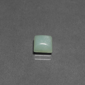 1.29 ct Green Amazonite Stone, Natural Amazonite in Square Cabochon Shape for Sale