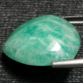 Amazonite Gemstone in 19.7 x 19.3 mm Size for Sale, Amazonite Stone in Green Color