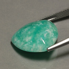 Amazonite Gemstone in 19.7 x 19.3 mm Size for Sale, Amazonite Stone in Green Color