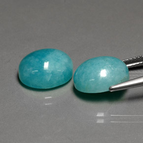 Amazonite Gemstone in 12 x 10 mm (calibrated) Size for Sale, Amazonite Stone in Green Blue Color