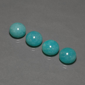 15.45 ct Green Amazonite Stone, Natural Amazonite in Round Cabochon Shape for Sale
