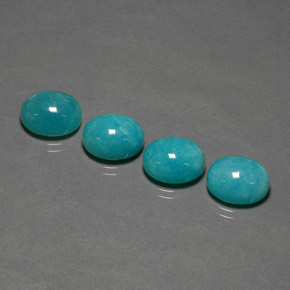 20.15 ct Green Amazonite Stone, Natural Amazonite in Oval Cabochon Shape for Sale