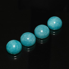 16.34 ct Green Amazonite Gemstone, Amazonite Gem in Round Cabochon Shape for Sale.