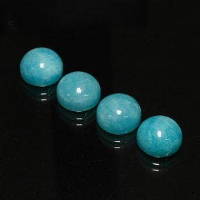 16.34 ct Green Amazonite Stone, Natural Amazonite in Round Cabochon Shape for Sale