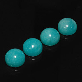 16.91 ct Green Amazonite Stone, Natural Amazonite in Round Cabochon Shape for Sale