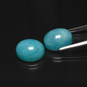Amazonite Gemstone in 12 x 10 mm (calibrated) Size for Sale, Amazonite Stone in Green Blue Color
