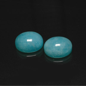 10.09 ct Blue Amazonite Gemstone, Amazonite Gem in Oval Cabochon Shape for Sale.