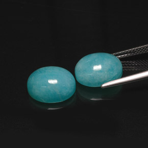 Amazonite Gemstone in 12 x 10 mm (calibrated) Size for Sale, Amazonite Stone in Green Blue Color