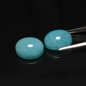 Amazonite Gemstone in 12 x 10 mm (calibrated) Size for Sale, Amazonite Stone in Green Blue Color