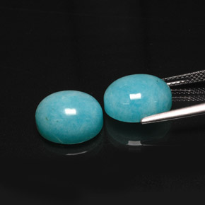 Amazonite Gemstone in 12 x 10 mm (calibrated) Size for Sale, Amazonite Stone in Green Blue Color