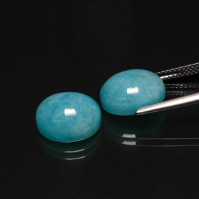 Amazonite Gemstone in 12 x 10 mm (calibrated) Size for Sale, Amazonite Stone in Green Blue Color