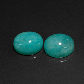 10.54 ct Green Amazonite Gemstone, Amazonite Gem in Oval Cabochon Shape for Sale.