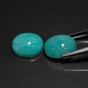 Amazonite Gemstone in 12 x 10 mm (calibrated) Size for Sale, Amazonite Stone in Blue-Green Color