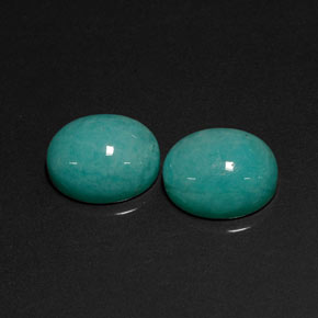 10.21 ct Blue Amazonite Gemstone, Amazonite Gem in Oval Cabochon Shape for Sale.