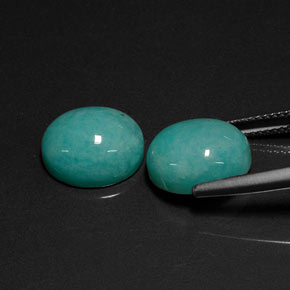 Amazonite Gemstone in 12 x 10 mm (calibrated) Size for Sale, Amazonite Stone in Green Blue Color