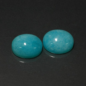 10.43 ct Green Amazonite Gemstone, Amazonite Gem in Oval Cabochon Shape for Sale.