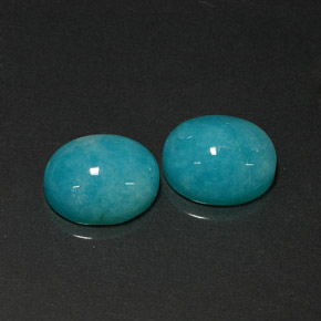 10.30 ct Blue Amazonite Gemstone, Amazonite Gem in Oval Cabochon Shape for Sale.