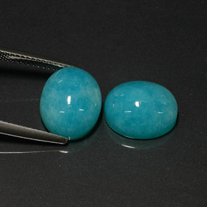 10.30 ct Blue Amazonite Stone, Natural Amazonite in Oval Cabochon Shape for Sale