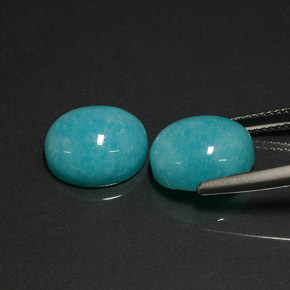 Amazonite Gemstone in 12 x 10 mm (calibrated) Size for Sale, Amazonite Stone in Blue-Green Color