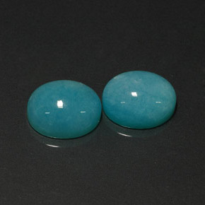 10.38 ct Green Amazonite Gemstone, Amazonite Gem in Oval Cabochon Shape for Sale.