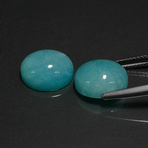 Amazonite Gemstone in 12 x 10 mm (calibrated) Size for Sale, Amazonite Stone in Blue-Green Color