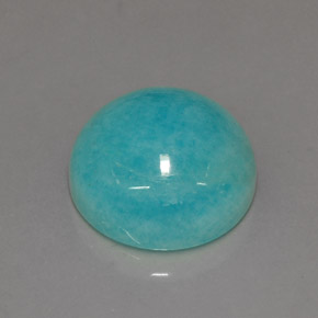 6.40 ct Blue Amazonite Gemstone, Amazonite Gem in Round Cabochon Shape for Sale.