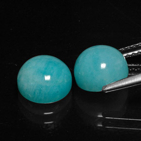 Amazonite Gemstone in 8 mm (calibrated) Size for Sale, Amazonite Stone in Green Blue Color