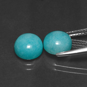 Amazonite Gemstone in 8 mm (calibrated) Size for Sale, Amazonite Stone in Green Blue Color