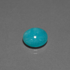 3.02 ct Blue Amazonite Stone, Natural Amazonite in Round Cabochon Shape for Sale