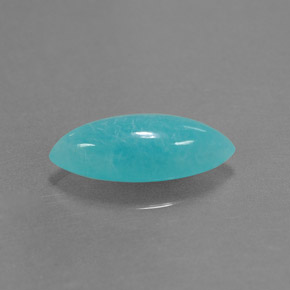 2.18 ct Blue Amazonite Stone, Natural Amazonite in Marquise Cabochon Shape for Sale