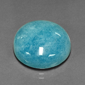 16.26 ct Blue Amazonite Stone, Natural Amazonite in Round Cabochon Shape for Sale
